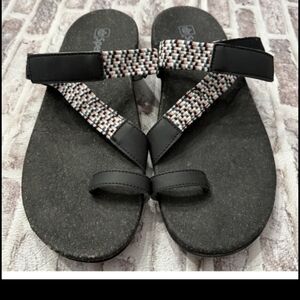 Spenco Island Slide Slip-On Toe Loop Multicolor Orthotic Sandal Size 11